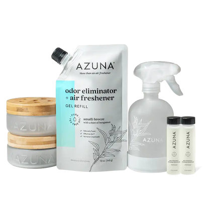 Luxe Glass Odor Eliminator 2 Room Kit & Cleaning Spray