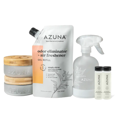 Luxe Glass Odor Eliminator 2 Room Kit & Cleaning Spray
