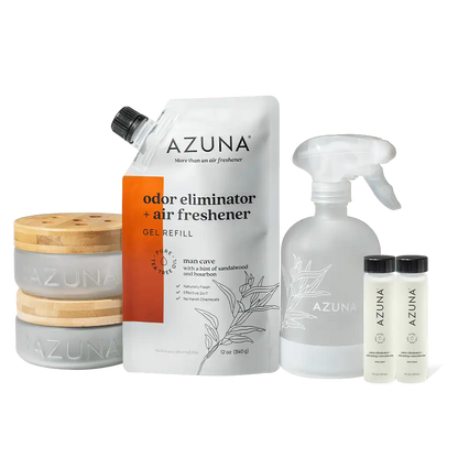 Luxe Glass Odor Eliminator 2 Room Kit & Cleaning Spray