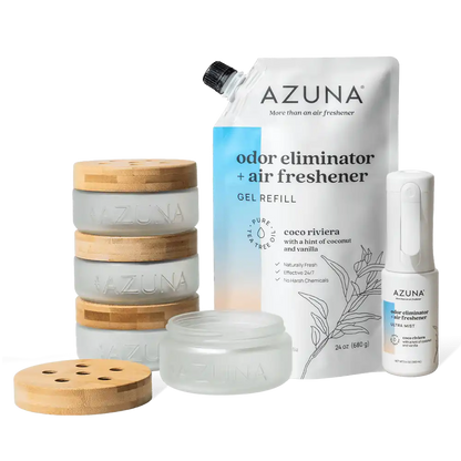 Luxe Glass Odor Eliminator 4 Room Starter Kit + Spray