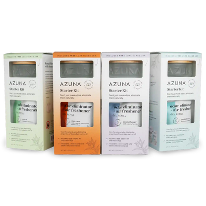 Luxe Glass 8oz Fresh Collection Odor Eliminator 4-pack