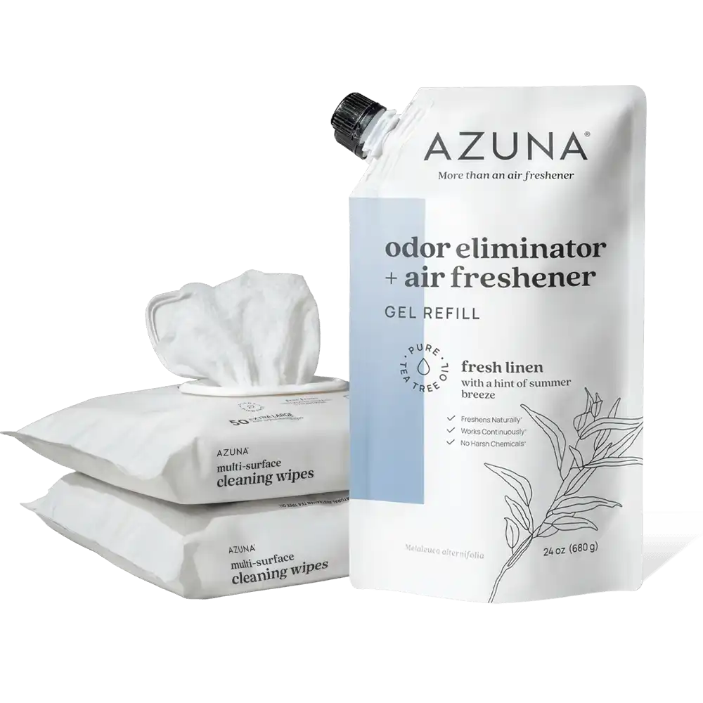 Cleaning Wipes & 24 oz Refill Gel Pouch Bundle