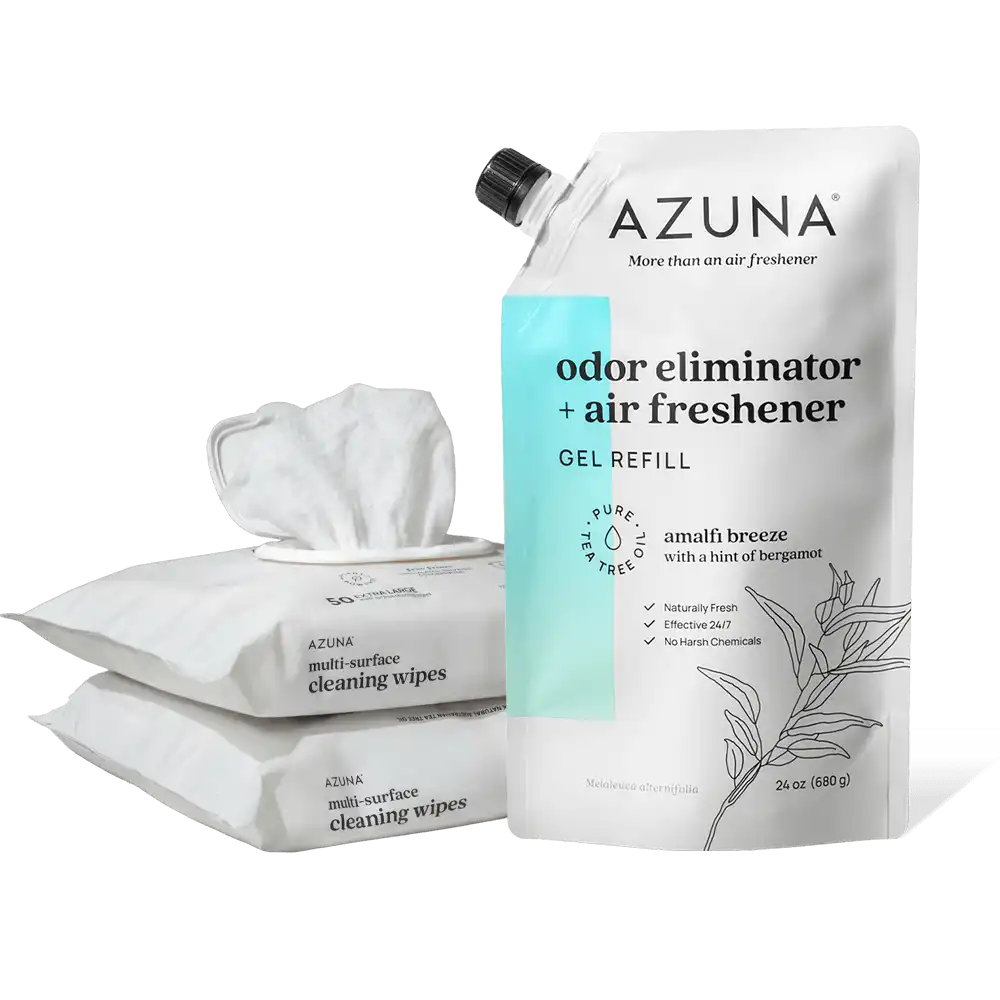Cleaning Wipes & 24 oz Refill Gel Pouch Bundle