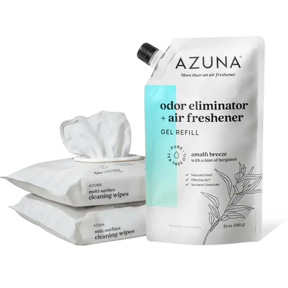Cleaning Wipes & 24 oz Refill Gel Pouch Bundle