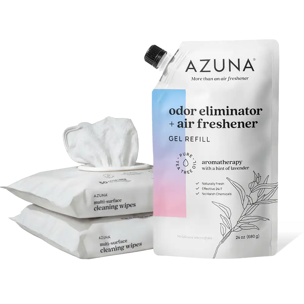 Cleaning Wipes & 24 oz Refill Gel Pouch Bundle
