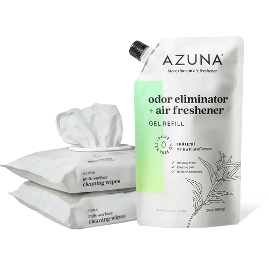 Cleaning Wipes & 24 oz Refill Gel Pouch Bundle